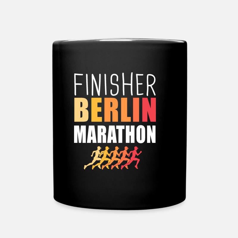 Finisher Berlin marathon run running - Mug uni - noir