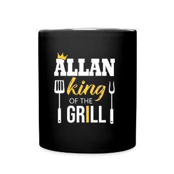 Allan king of the grill - Mug uni - noir - Devant