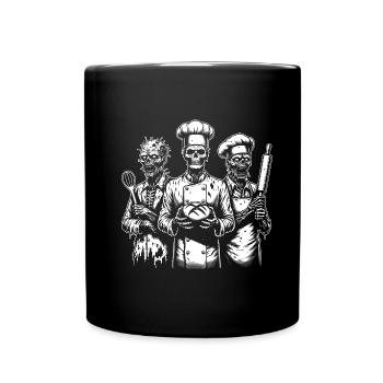 Baking Dead - backende Zombies - Tasse einfarbig - Schwarz - Vorne