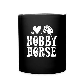 Cheval de loisir - Cheval de loisir - Équitation - Cadeau - Mug uni - noir - Devant