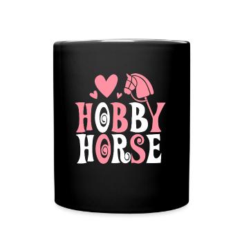 Cheval de loisir - Cheval de loisir - Équitation - Cadeau - Mug uni - noir - Devant