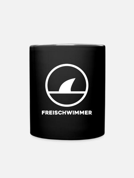 FREISCHWIMMER - Tasse einfarbig - Schwarz