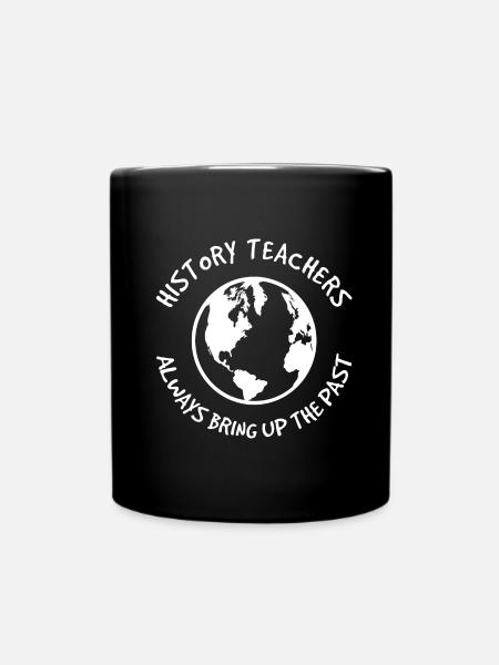 Geschichtslehrer Wiederholen - Tasse einfarbig - Schwarz
