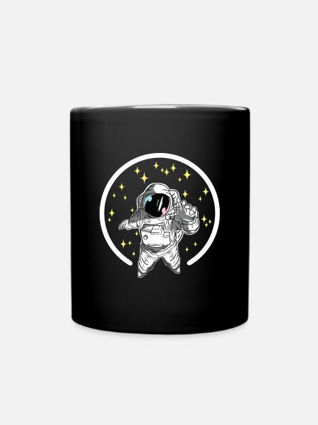 Astronaut Raumfahrt - Tasse einfarbig - Schwarz