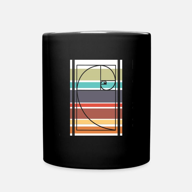 Fibonacci Mathe - Tasse einfarbig - Schwarz