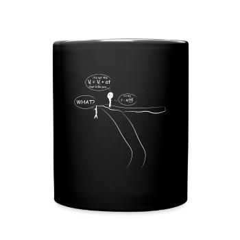 Physik kentische Energie - Tasse einfarbig - Schwarz - Vorne