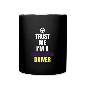 Chauffeur professionnel - Mug uni - noir - Devant