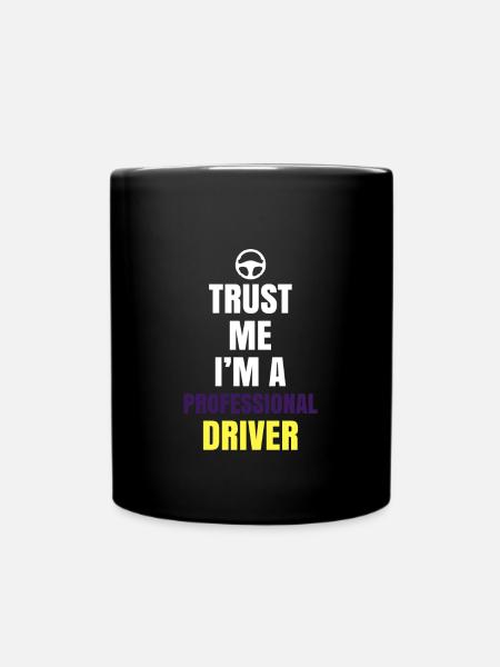 Berufskraftfahrer - Tasse einfarbig - Schwarz