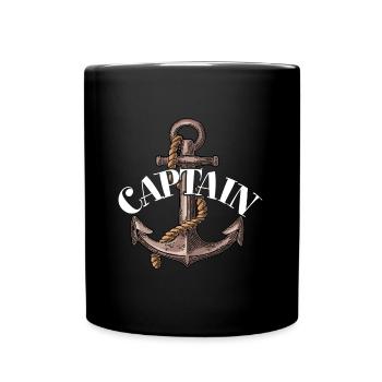 Kapitän - Tasse einfarbig - Schwarz - Vorne