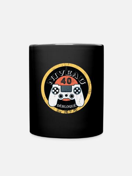 40 ans Anniversaire Gamer Niveau 40 - Mug uni - noir