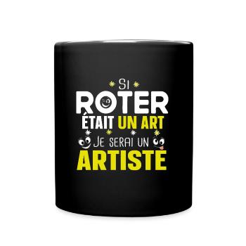 Roter Artiste Homme Rot Blague Cadeau Humour Pote - Mug uni - noir - Devant