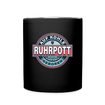 Ruhrpott Ruhrgebiet - Tasse einfarbig - Schwarz - Vorne