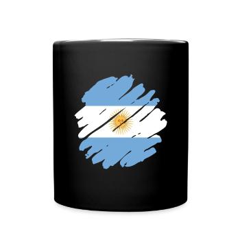 Argentine Drapeau Amérique du Sud Drapeau argentin - Mug uni - noir - Devant