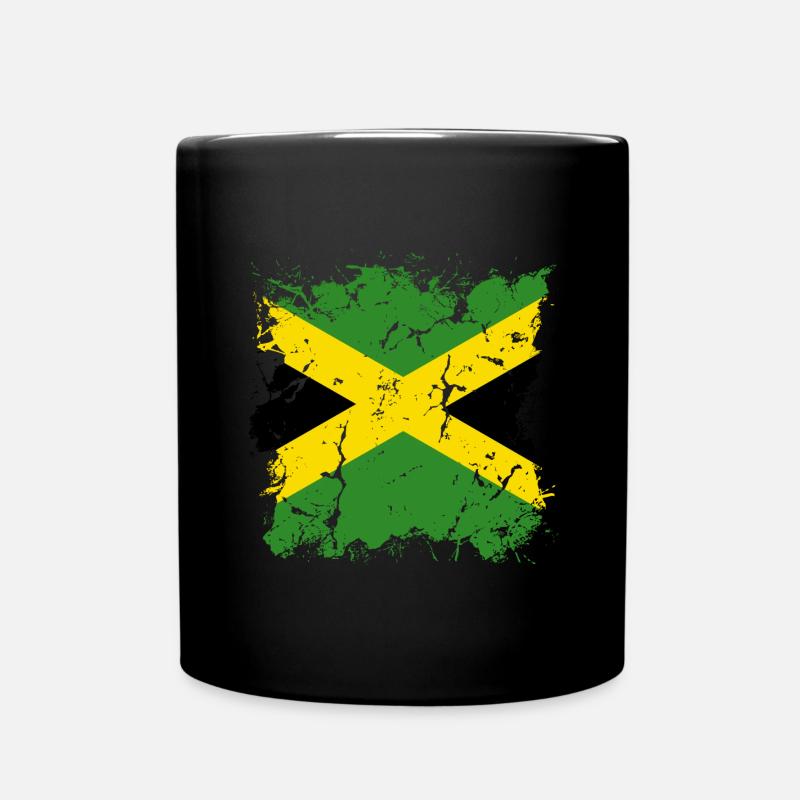Drapeau jamaïcain Drapeau jamaïcain Jamaïque Vintage - Mug uni - noir