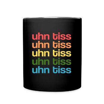 Uhn Tiss Techno Base Apparel - Full Colour Mug - black - Front