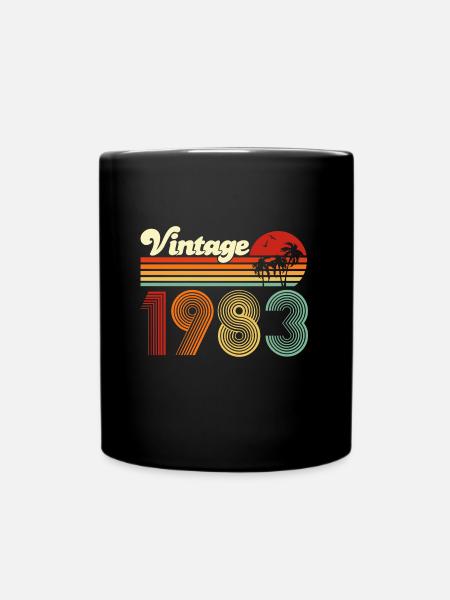 1983 Anniversaire Hommes Vintage 40ème Anniversaire - Mug uni - noir