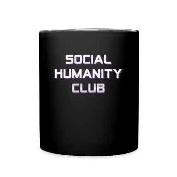 Social Humanity Club #2 - Tasse einfarbig - Schwarz - Vorne