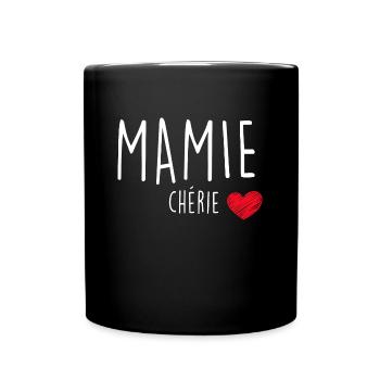 Tee-Shirt Mamie Chérie - Mug uni - noir - Devant