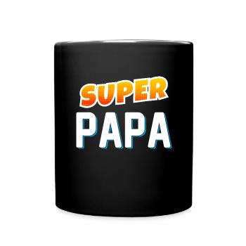 Super Dad Gift of Super Kids - Full Colour Mug - black - Front