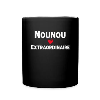 Nounou Extra - Mug uni - noir - Devant