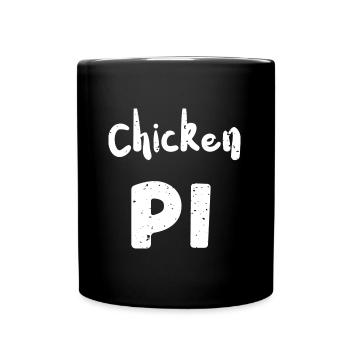 Chicken Pi - Math - Tasse einfarbig - Schwarz - Vorne