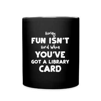 S’amuser n’est pas difficile quand on v... - Mug uni - noir - Devant