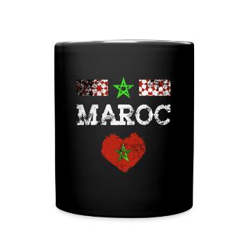 Maroc - Mug uni - noir - Devant