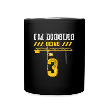 I'm Digging Being 3 - Tasse einfarbig - Schwarz - Vorne