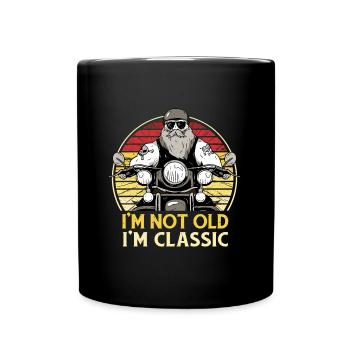 I'm Not Old I'm Classic Motorcycle Bike - Full Colour Mug - black - Front