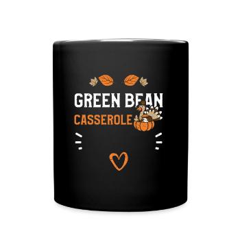 Green Bean Casserole - Tasse einfarbig - Schwarz - Vorne
