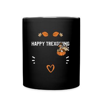 Joyeux Trexgiving - Action de grâce - Mug uni - noir - Devant