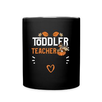 Enseignante pour tout-petits - Action de grâce - Mug uni - noir - Devant