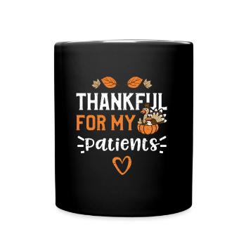 Reconnaissant pour mes patients - Mug uni - noir - Devant