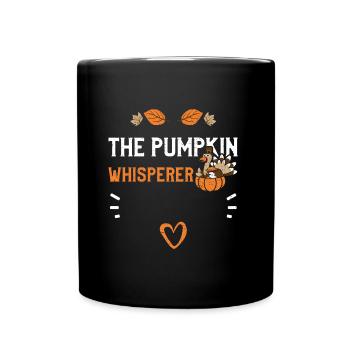 Le chuchoteur de citrouilles - Mug uni - noir - Devant