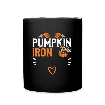 Pumpkin Iron - Thanksgiving - Tasse einfarbig - Schwarz - Vorne
