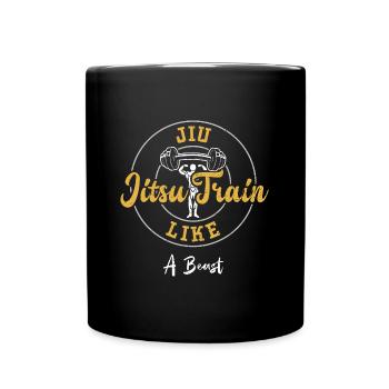 Jiu Jitsu Train Like A Beast - Gym - Mug uni - noir - Devant
