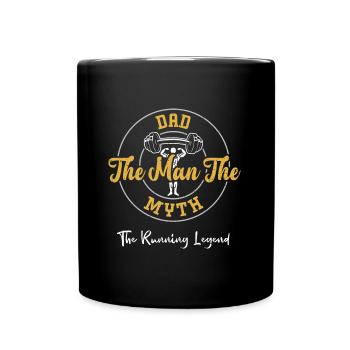 Dad The Man The Myth The Running... - Full Colour Mug - black - Front