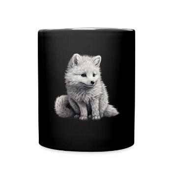 Renard arctique Renard animal animal Nature Renard - Mug uni - noir - Devant