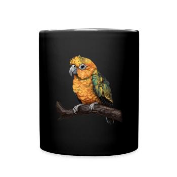 Baby Parrot Bird Macaw Wilderness - Full Colour Mug - black - Front