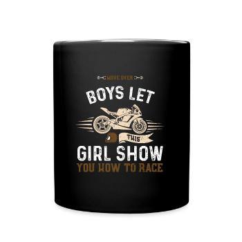 Move Over Boys Laissez cette fille Sho... - Mug uni - noir - Devant
