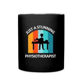 Physiothérapeute Cadeau humoristique disant drôle - Mug uni - noir - Devant