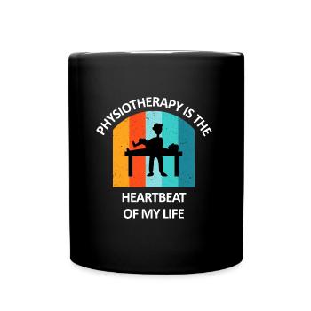 Physiothérapeute Cadeau humoristique disant drôle - Mug uni - noir - Devant