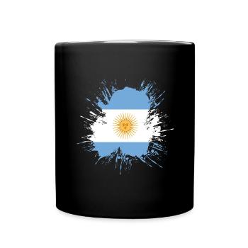Argentina Flag South America Argentine Flag - Full Colour Mug - black - Front
