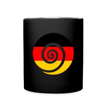 Drapeau de l’Allemagne Drapeau allemand Utilisé Look Home - Mug uni - noir - Devant