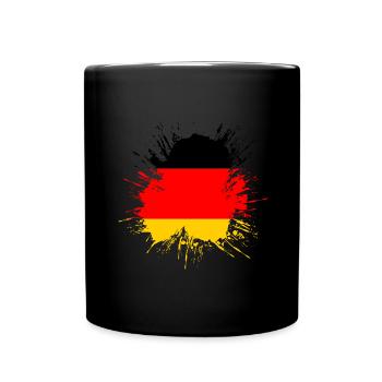 Germany Flag German Flag Used Look Homeland - Full Colour Mug - black - Front