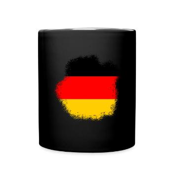 Drapeau de l’Allemagne Drapeau allemand Utilisé Look Homeland - Mug uni - noir - Devant