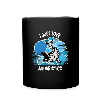 Aquarium Aquarists Fish Ornamental fish Aquaristics - Full Colour Mug - black - Front