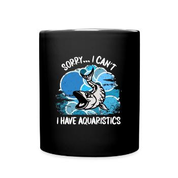 Aquarium Aquarists Fish Ornamental fish Aquaristics - Full Colour Mug - black - Front