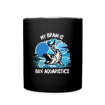 Aquarium Aquarist Fish Ornamental Fish Aquaristics - Full Colour Mug - black - Front