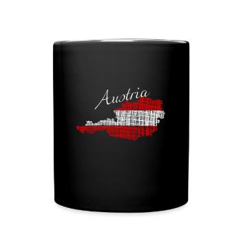 Austria - Tasse einfarbig - Schwarz - Vorne